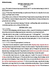 Đề thi chọn học sinh giỏi Ngữ văn lớp 6 (Có đáp án)
